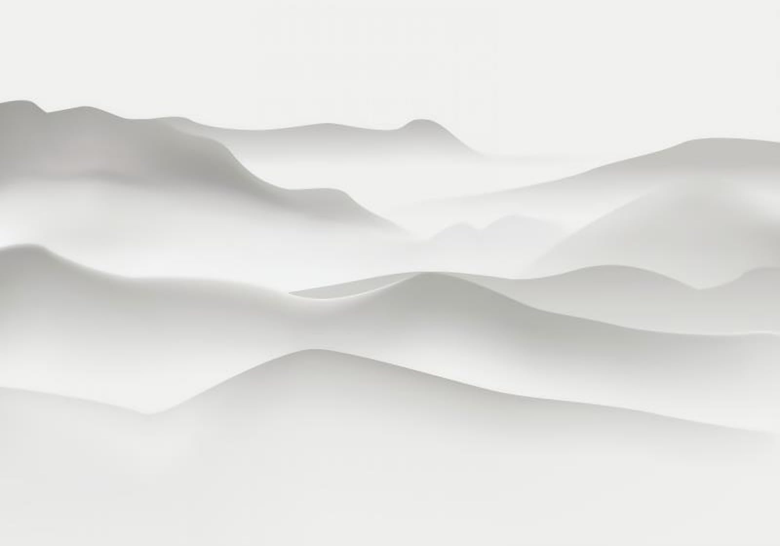 Papier peint panoramique 3d blanc montagne paysage abstrait 430x300 cm