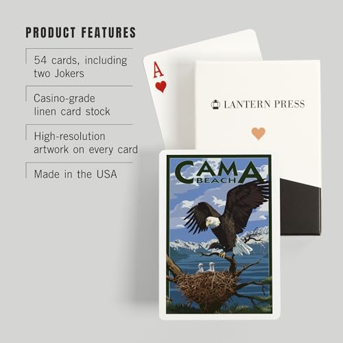Baraja Poker Cama Beach State Park Washington 52 Cartas miniatura 3