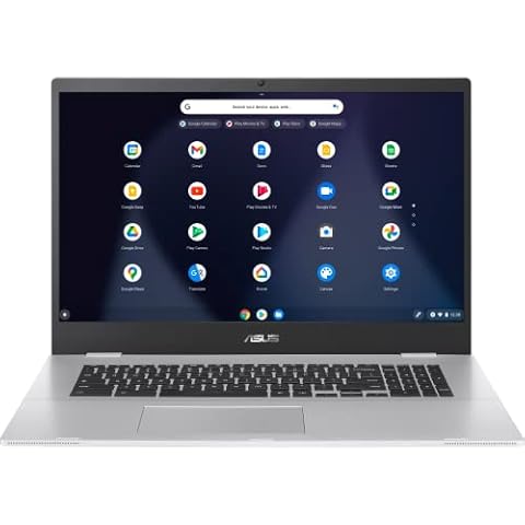 Asus Chromebook CX17 Entry Laptop | 17,3" HD+ matt Display | Intel Celeron | 4 GB RAM | 64 GB SSD | UHD Graphics Cover