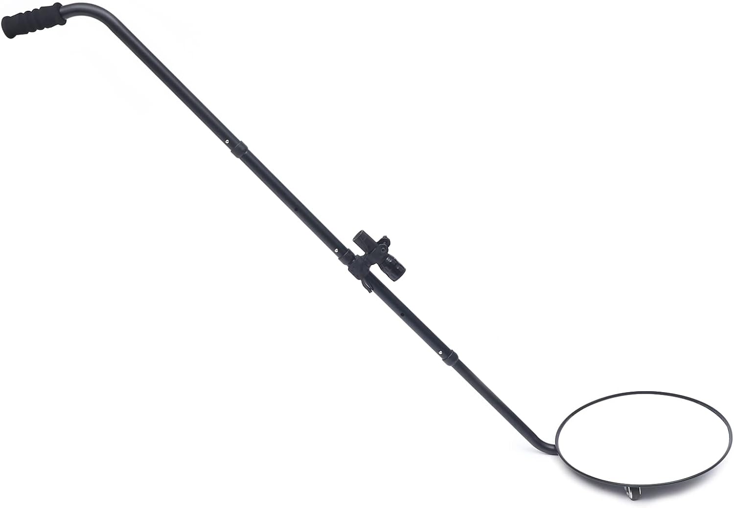 12 Inch Car Under Vehicle Inspection Mirror, Security Mirror Wheel w/LED Light US,Diameter Security Mirror with Wheels Car Under Vehicle Inspection Mirror Security with Flashlight