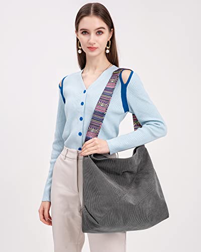 Makukke Tote Bag Women Large Crossbody Bag Stylish Handbag For Women Corduroy Hobo Bag Fashion Shoulder Bag Purse #TOP6