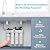 SimPure T2-600A Alkaline Reverse Osmosis Water Filter System, NSF/ANSI 58 Certified, Built-in Pressure Tank Filter, UV Sterilizer, 600 GPD 8 Stage RO Filtration with Mineral, 2:1 Pure to Drain Ratio