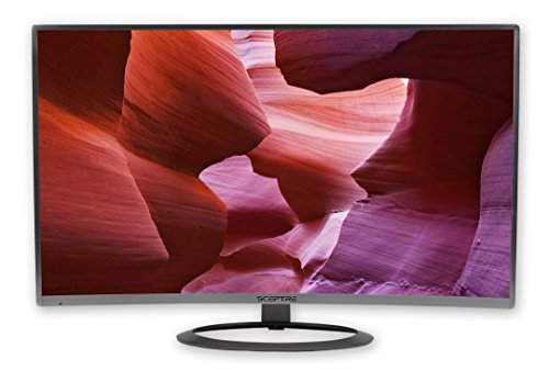 Sceptre C325W-1920R 32" 1800R Curved Monitor 1080P Hdmi Displayport Ultra Thin Build-In Speakers, Metal Black #TOP5