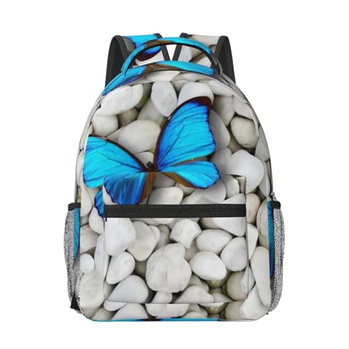 Sac à dos pour enfants papillon et pierre idéal pour l'école et sorties