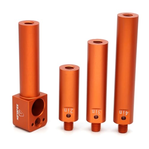 Image of SZJELEN19mm Rod Mounting Bracket with 3 /8 Screw and Anti Twist,4 Sections of Length to Match for Arri Red Sony Camera (Orange)