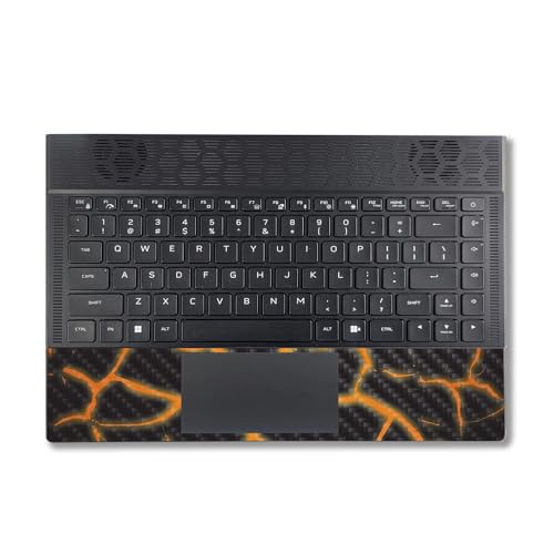 Image of MightySkins Carbon Fiber Skin Compatible with Alienware X14 R2 (2023) Full Wrap Kit - Lava Rock | Protective, Durable Textured Carbon Fiber Finish | Easy to Apply & Change Styles | Made in The USA