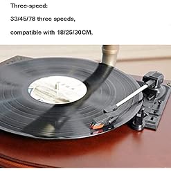 AMZOPDGS Tourne-Disque Vinyle Gramophone rétro Platine avec Haut-parleurs sans Fil Support de Table 3.5Mm Aux-in/FM R… - Les Beatles, Paul McCartney, John Lennon, RIngo Starr, George Harrison AMZOPDGS Tourne-Disque Vinyle Gramophone rétro Platine avec Haut-parleurs sans Fil Support de Table 3.5Mm Aux-in/FM R… – Image 5