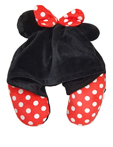Preisvergleich Produktbild Disney Minnie Mouse Reisekissen mit Kapuze, Nackenkissen