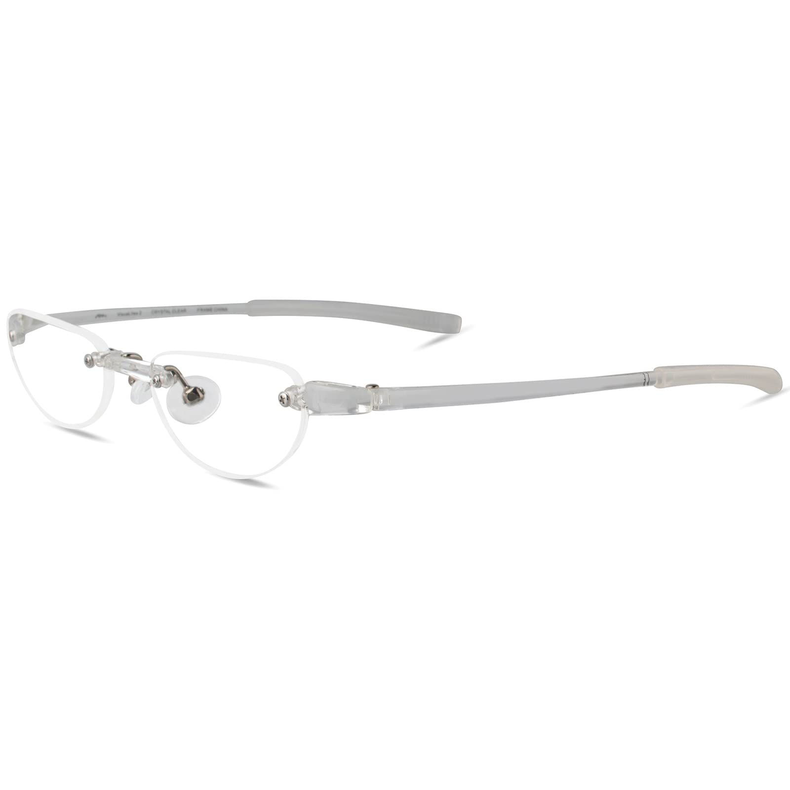 Visualites Lightweight Rimless Cateye Reading Glasses For Men and Women - Model - VIS 2