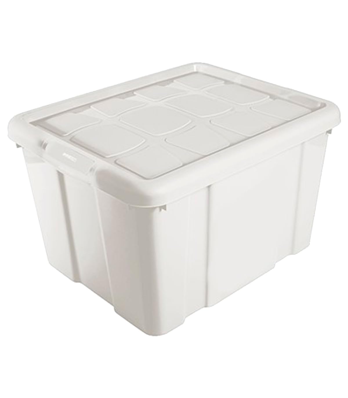 Acan Tradineur - Pack de 4 Cajas de Almacenamiento - Fabricado en plástico - Contenedor para almacenar Libros, Ropa, Mantas - N.º 1 (Marfil) - 21 x 39,6 x 29,6 cm - 16 Litros