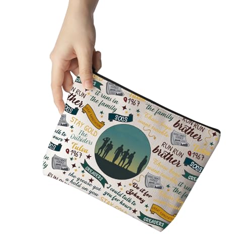 Musical Gift Musical Theater Quotes Makeup Zipper Pouch for Actor Actress (Stay Gold)2