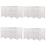 Suncast Outdoor Garden Yard 4 Panel Screen Enclosure Gated Fence, White (4 Pack)