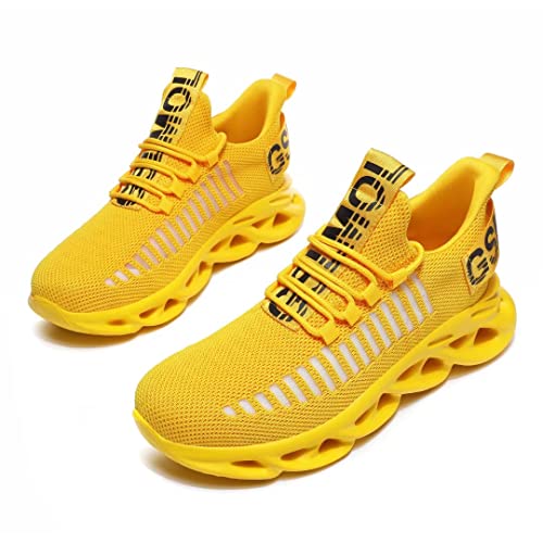 Jakcuz Women's Lace Up Walking Shoes Breathable Ultra Lightweight Sport Casual Ladies Girls Fashion Platform Sneakers3