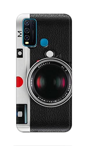 Image of Printed Hard Back Cover Case for Vivo Y30 Back Cover (Vintage Camera) -702