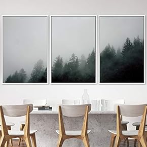 signwin 3 Piece Framed Canvas Wall Art Foggy...