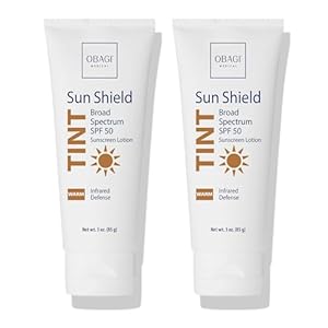 Obagi Sun Shield Tinted Sunscreen – Broad Spectrum SPF 50 Protection from the Sun – Warm Tint – 2 Pack, 2 * 3 oz