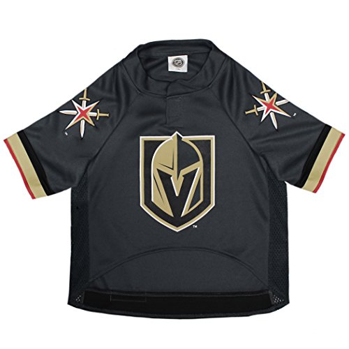 Image of NHL Las Vegas Golden Knights Jersey for Dogs & Cats, X-Large. - Let Your Pet Be A Real NHL Fan!