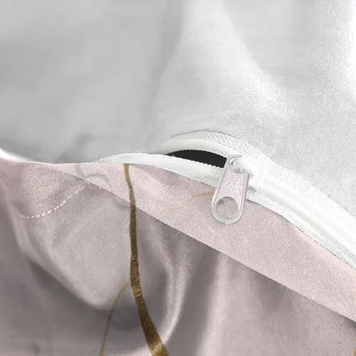 Parure de lit marbre rose esthétique du luxe moderne en impression 3D - 8