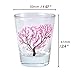 APROFAMILY Emotional Korean Soju Glass Cup with Changing Cherry Blossom Color 4pcs Set Whiskey, tequila, sake, and other alcoholic beverages are available (SOJU(4PCS))