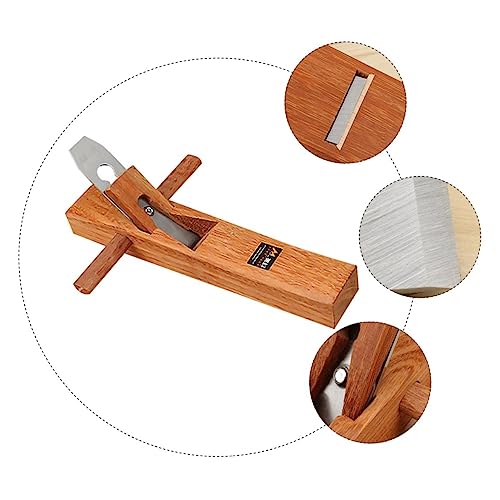 Cepillo de carpintero manual con cuchilla ajustable para alisar madera 7