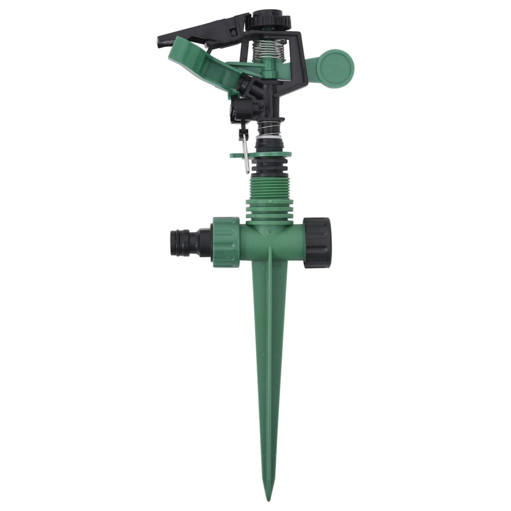 Set di 6 irrigatori a impulsi per giardino, altezza 32 cm, picchetto stabile per irrigazione uniforme, irrigatore efficiente con area di spruzzo di 20 m in plastica POM