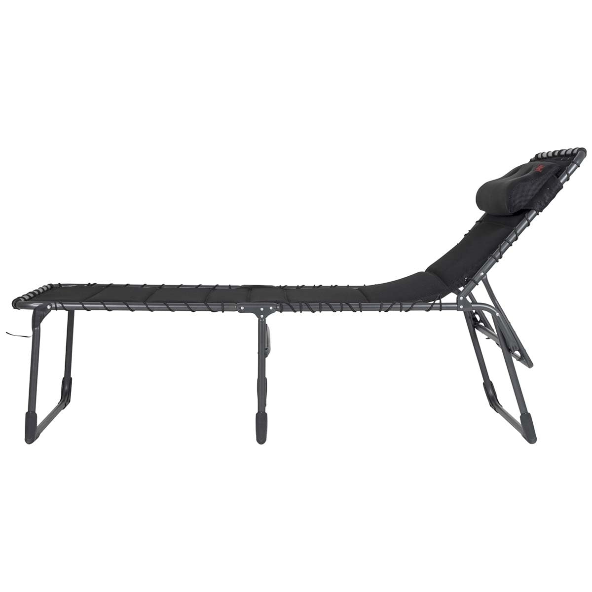 Crespo Sonnenliege Liegestuhl AL364 XL Air Deluxe Camping Garten Liege Alu 140kg schwarz