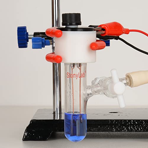 Stonylab Electrochemical Glass Cell, Portable Sealed Electrolytic Cell, Tubular Reactor For Electrochemistry, 10 Ml #TOP6