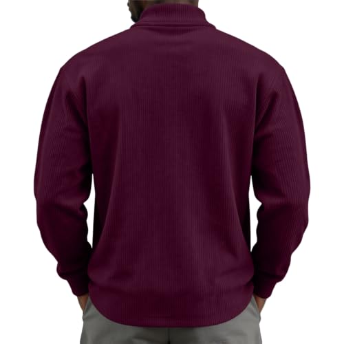 Long Sleeve Henley Shirts for Men Classic Big and Tall Baggy Shirts Sports - image 2