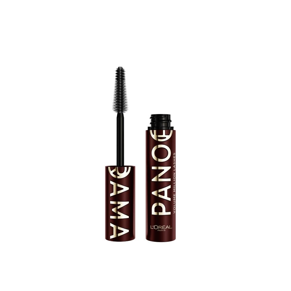 L'Oréal Paris Mascara, Volume Million Lashes Panorama Burgandy, Volume & Length, Fanned Out Lash Lift Effect, 24H Smudge-Resistant & Flake-Free, Suitable for Sensitive Eyes, Shade: Bordeaux Cashmere