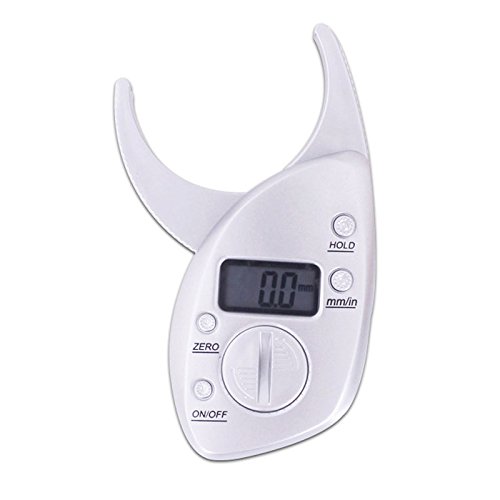 Asosmos Body Fat Caliper Monitors Electronic Digital Display Skin Muscle Tester Body Fats