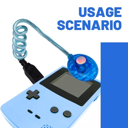Image of HNYYZL Worm Light Backlight Flexible Illumination LED Lamps for GBC | Console WormLight (1 Pcs GBC Blue)
