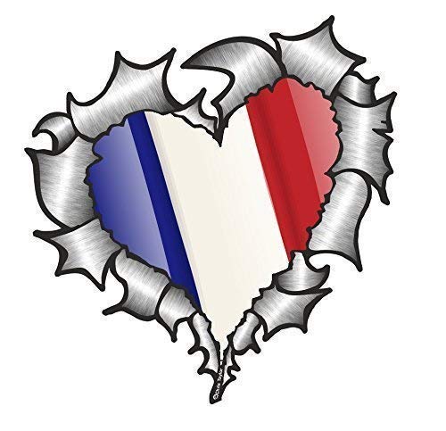 A Forma di Cuore Metallo Strappato Francese