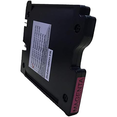 KLDink GC31 GC-31M Heat Transfer Sublimation Ink Cartridges Compatible for Aficio GXe2600 e3300 e3300N E3350n e5050N e7700 e5550N (1-PK GC31M 405690) Cover