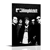 asdghiaweuwq limp bizkit poster moderno, arte retrò estetica su tela, stampa artistica da parete, 30 x 45 cm, con cornice