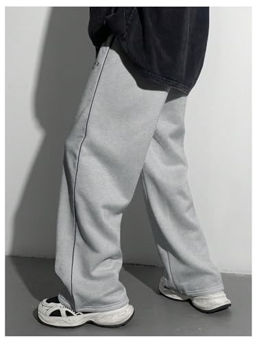 SHENHE Boy's Wide Leg Open Bottom Loose Sweatpants Workout Athletic Preppy Pants Trousers3