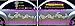 40 Car Flowers Daisy Bright Rainbow SET sticker Decals VW Boat Golf Cart Kayak USA