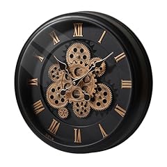 Maxstar Large Moving Gear Wall Clock, 16 " Vintage Mechanical Battery Operated Industrial Wall item photo Maxstar Large Moving Gear Wall Clock, 16 " Vintage Mechanical Battery Operated Industrial Wall item