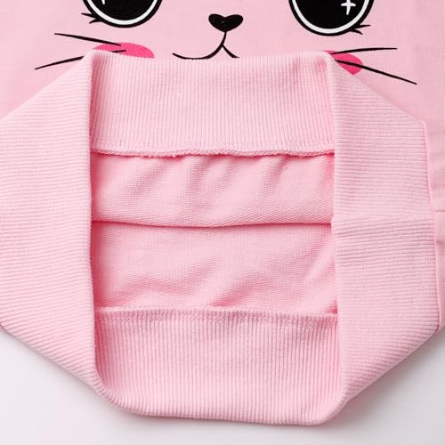 Image of Little Girls Clothes Sets - Cute Sweatshirts Top Shirt & Leggings 2 Piece Kids Fall Winter Outfits Toddler Clothing