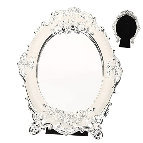 ABOOFAN 4 Peças Espelho Decorativo Rústico Cômoda Decoração Espelho De Mesa Mini Espelho De Penteade