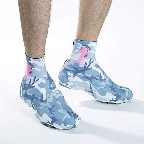Waterproof Silicone Cycling Shoe Covers, Thermal Anti-Slip Overshoes for Men & Women, Windproof Boot Protectors for Outdoor Activities - Green, Size A