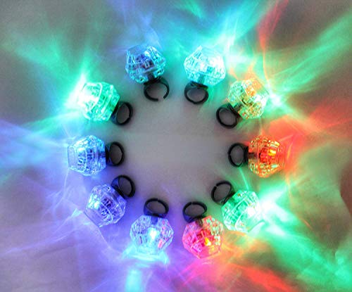Bachelorette Party Light Up Rings Engagement Diamond Rings 12 Packs & Team Bride Tatoo 12 Packs By Roundsquare #TOP5