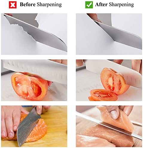 Youyijia Sharpening Stone Set 4 Side 400 1000 3000 8000 Grit Whetstone Kit Safe Knife Sharpening Stone with Angle Guide Non-Slip Bamboo Base for Sharpening Knives Wet Stone