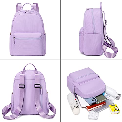 Ledaou Mini Backpack Girls Cute Small Backpack Purse For Women Teens Kids School Travel Shoulder Purse Bag (Purple, 1 Pcs) #TOP5
