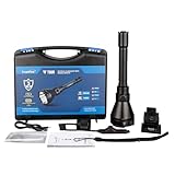 TrustFire T90R Kit Linterna Caza LED Alta Potencia 4800 Lúmenes, Linterna Táctica Recargable de Largo Alcance 1600 metros Super Brillante Impermeable para Caza Búsqueda y Rescate