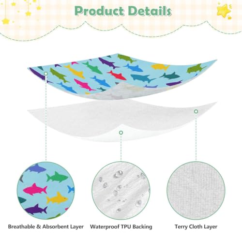 Drap de berceau imperméable bleu pour protéger le lit de bébé fille - 6