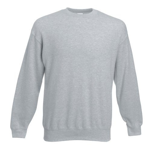Fruit of the Loom - Set-In Sweatshirt - Heather Grey - Größe: M
