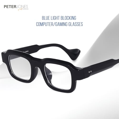 Image of Peter Jones Lenses Unisex Broad Frame Square UV /UB Protected Non-Polarized Sunglasses Medium (3809)