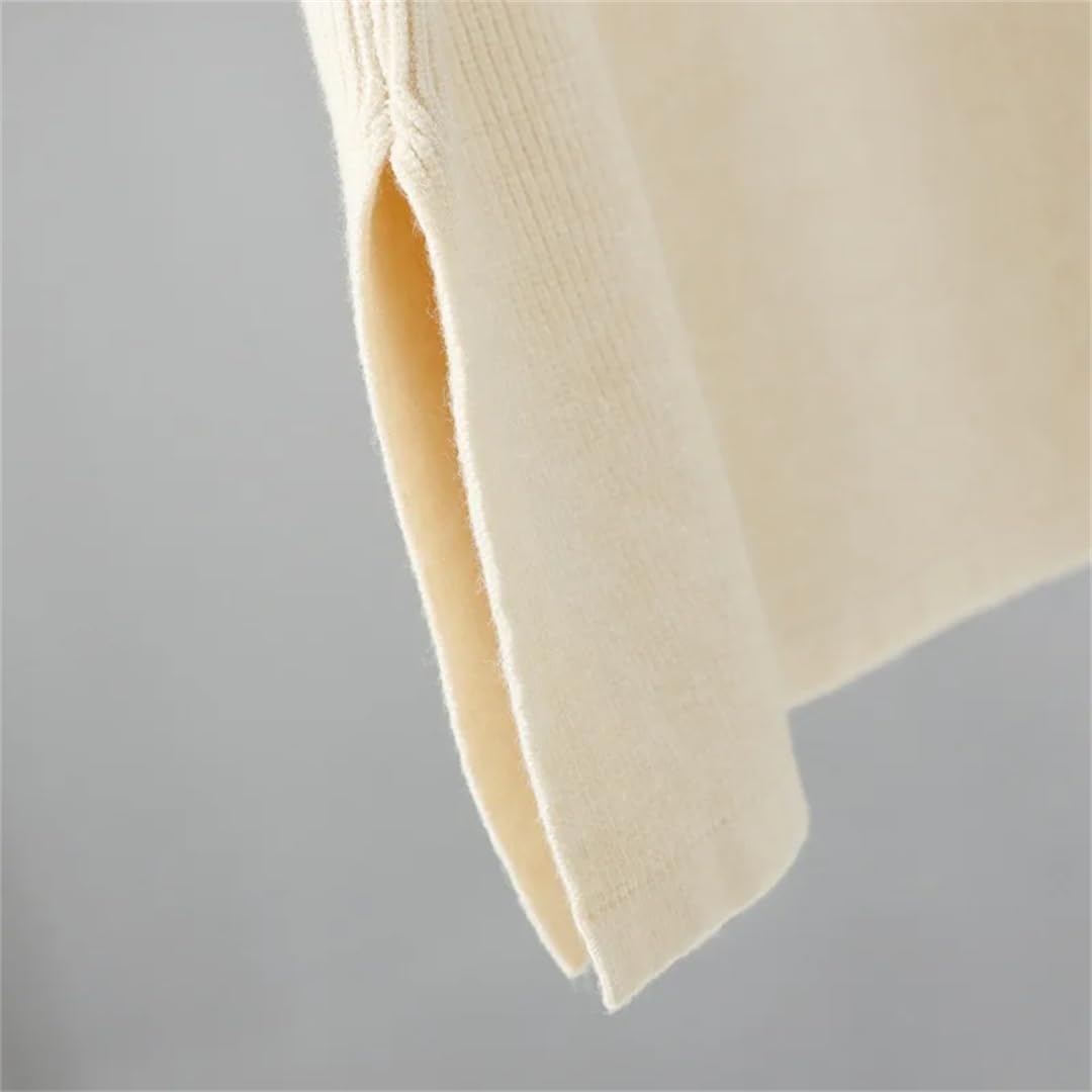 Disimlarl Damski sweter z dzianiny z klapą długi sweter oversize maxi sukienka pulower luźne czarne sukienki