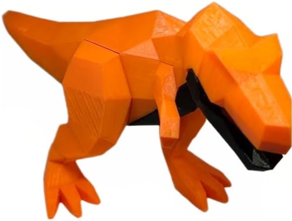 Zax Dezignz 3D Printed Magnetic XL T-Rex Brain Teaser Puzzle, 25 Pieces, Hard Skill Level, Geometric Art Decor, Modern Style, No Instructions, Ages 16+