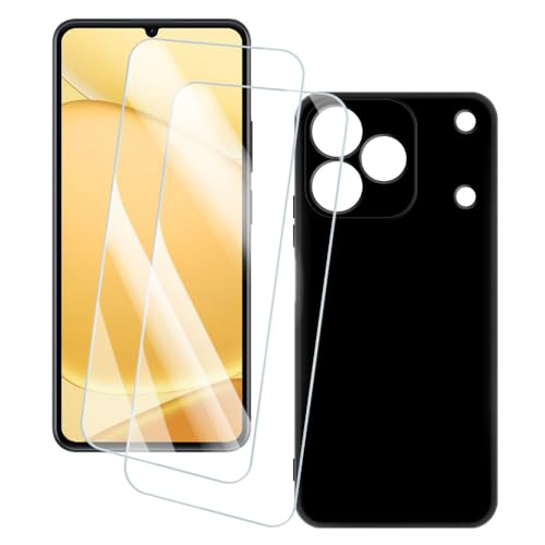 OAGELIM 2�Z�b�g �X�N���[���v���e�N�^�[ + �P�[�X OPPO Realme Note 80 4G (6.74 �C���`) �Ƃ̌݊������� �A�[�e�B�X�e�B�b�N�J�X�^���v�����g�J�o�[�Ƌ����K���X�t�B���� �X�N���b�`�h�~ (��)